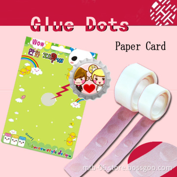 Removable Glue Dots for Paper Cards